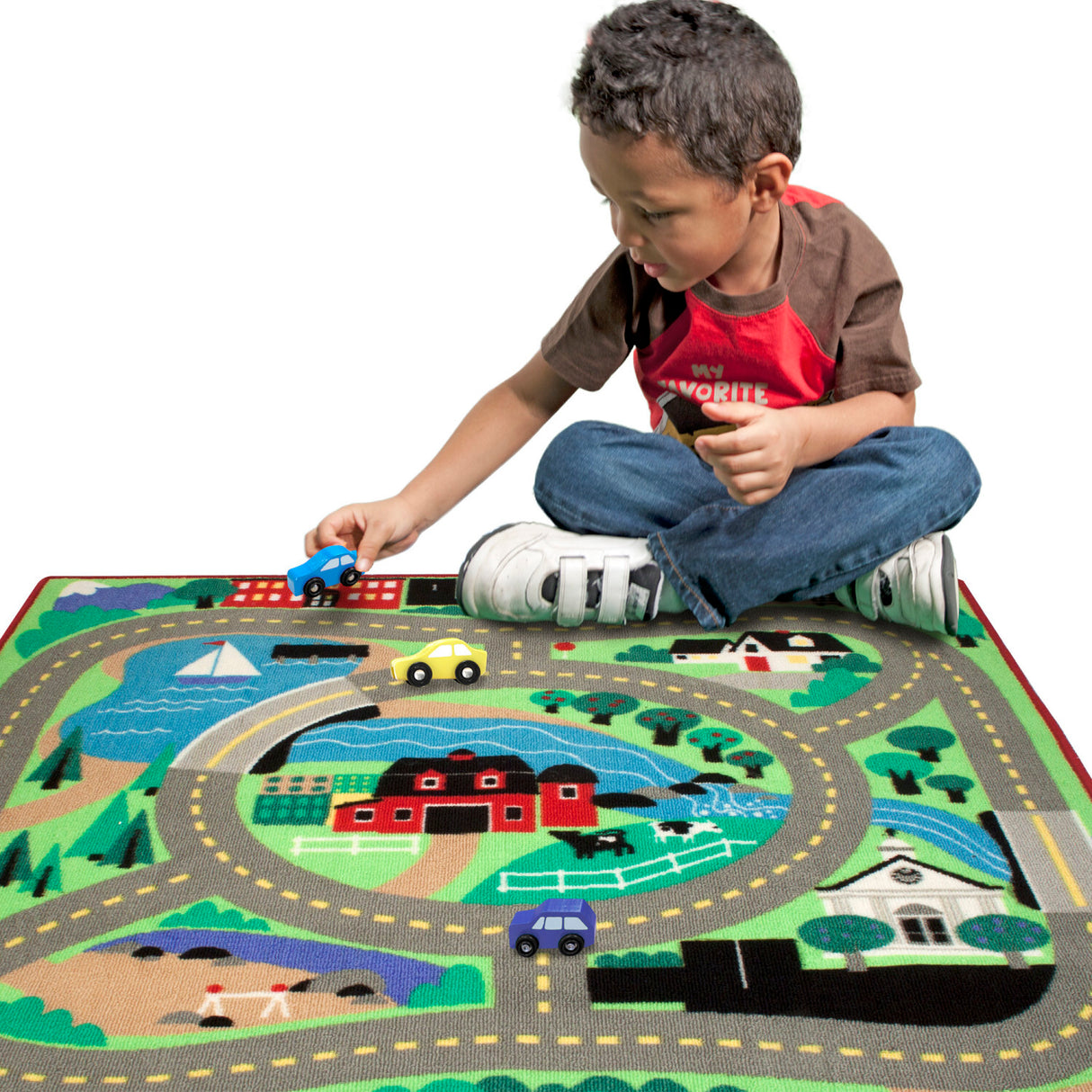 Round the Town Road Rug & Car Set