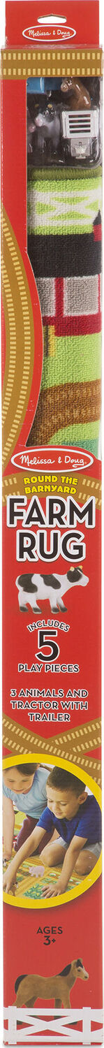 Round the Barnyard Farm Rug