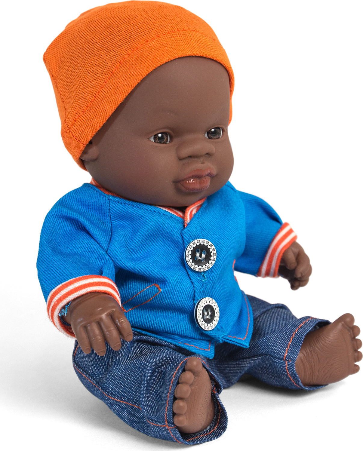 Newborn Baby Doll African Boy (21cm, 8 1/4")