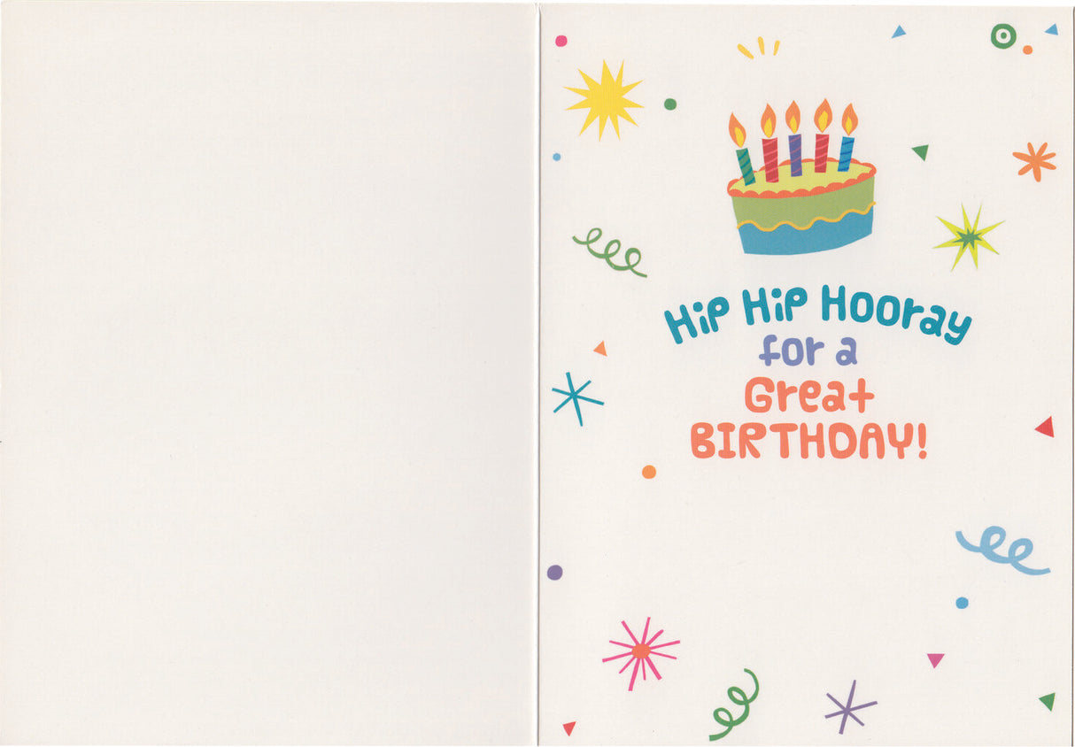 Age 5 Lettering Foil Card