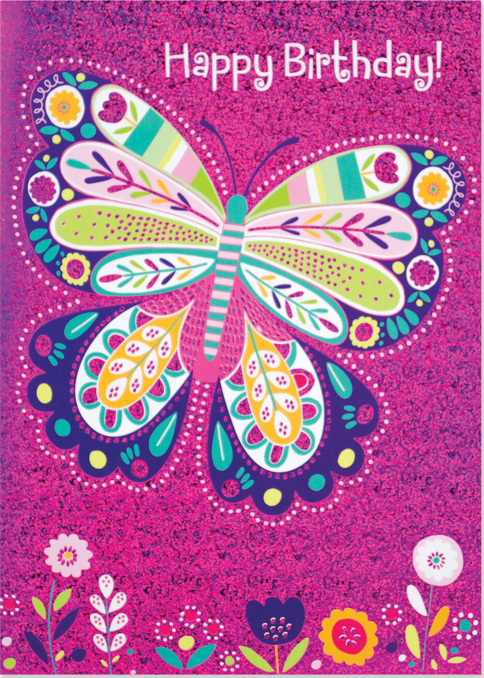 Sparkle Butterfly Foil Card