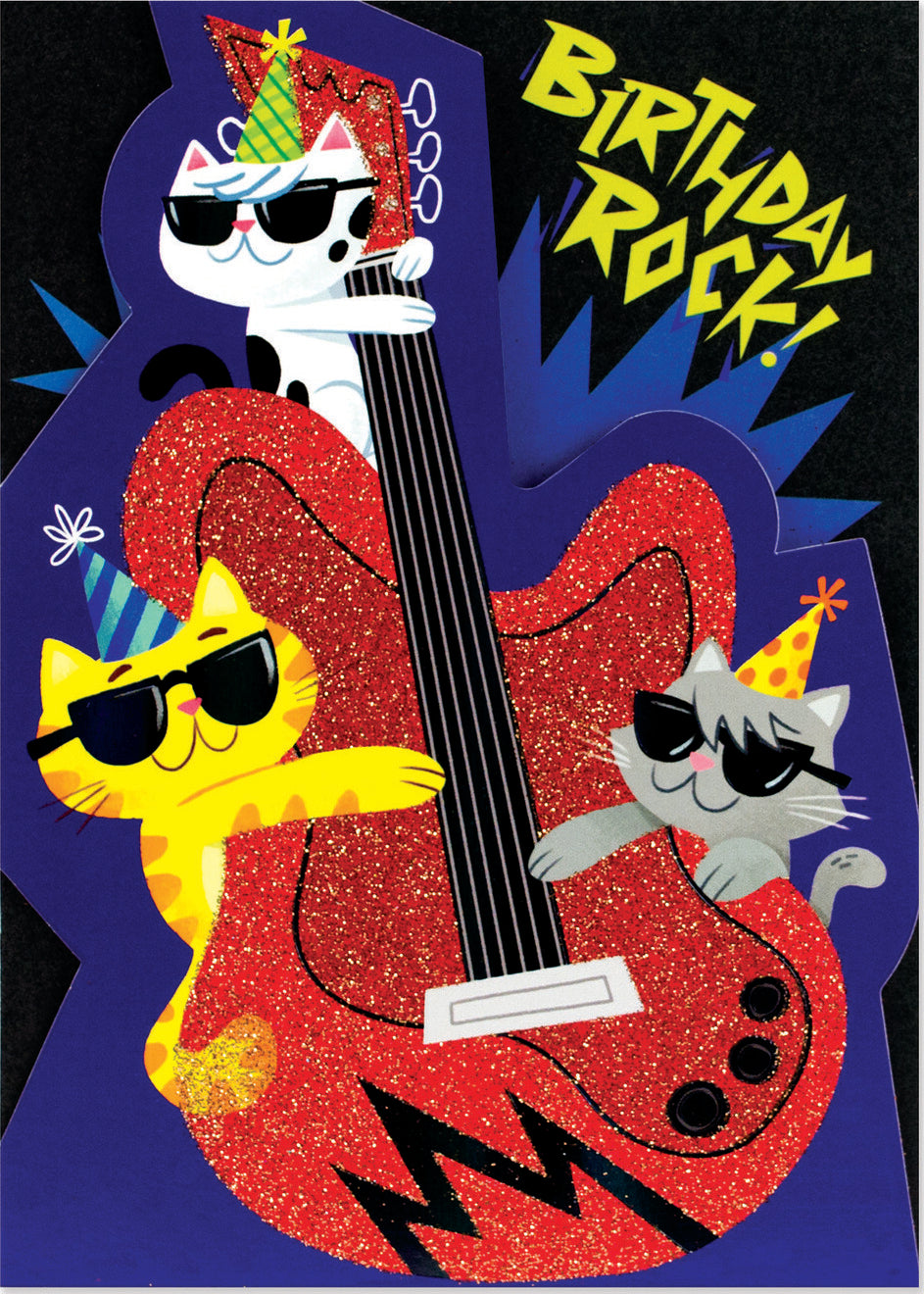 Cool Cats Glitter Card