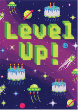 Level Up Neon Card