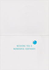 Pennant Glitter Birthday Card