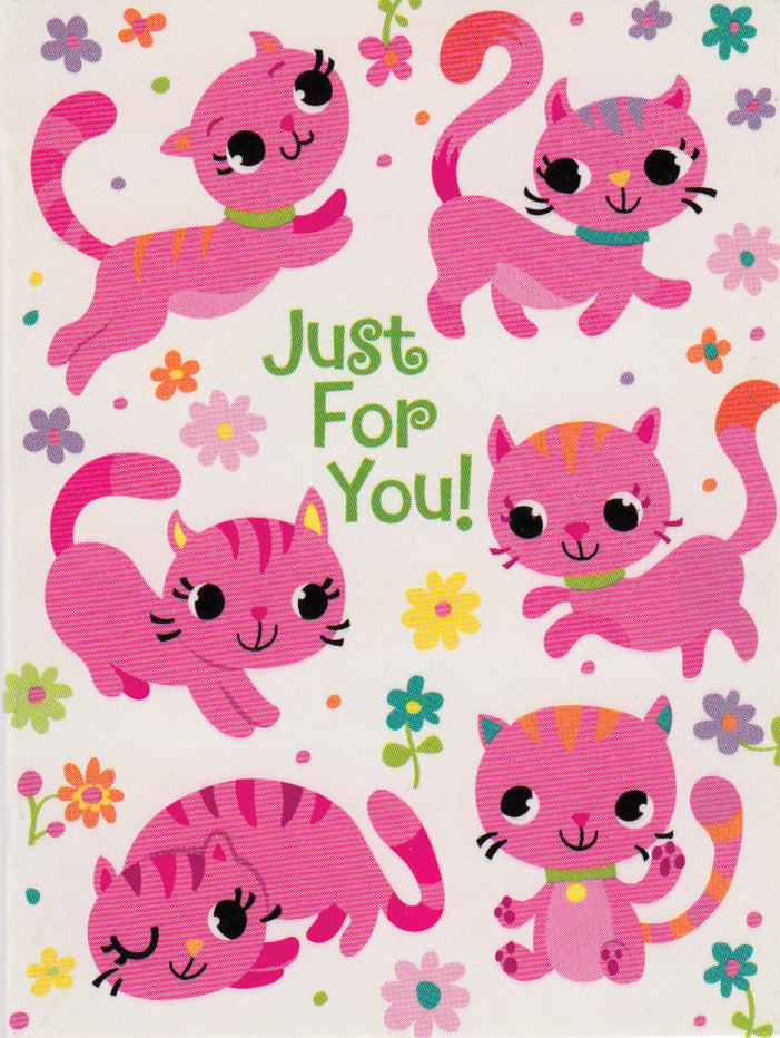 Pink Kitties Gift Enclosure Card