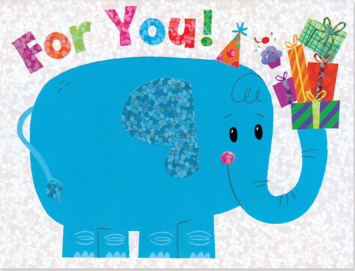 Elephant Birthday Gift Enclosure Card