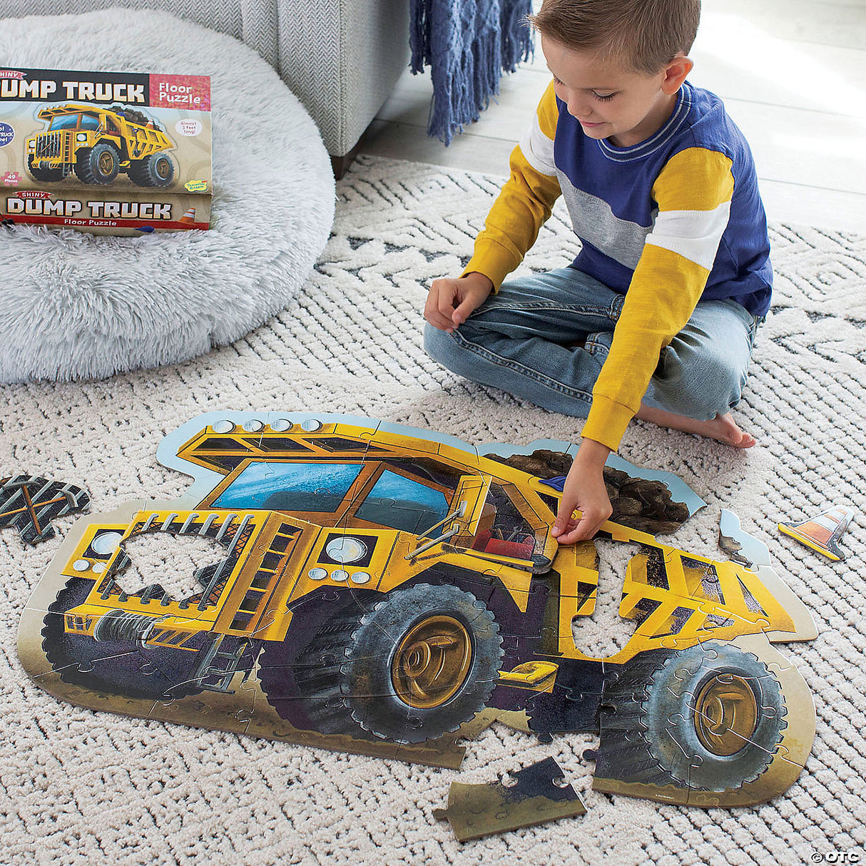 Shiny Dump Truck Floor Puzzle