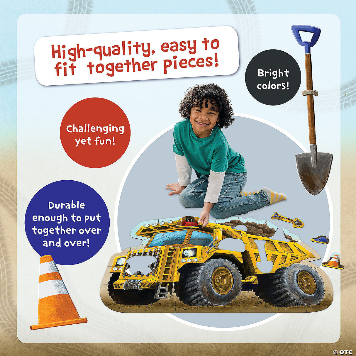 Shiny Dump Truck Floor Puzzle