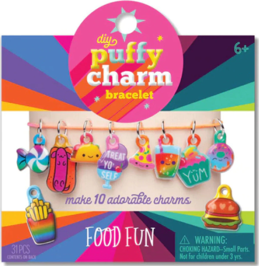 Puffy Charm Bracelet: Food Fun