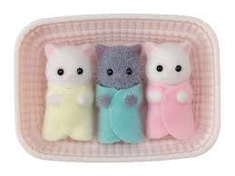 Calico Critters Persian Cat Triplets