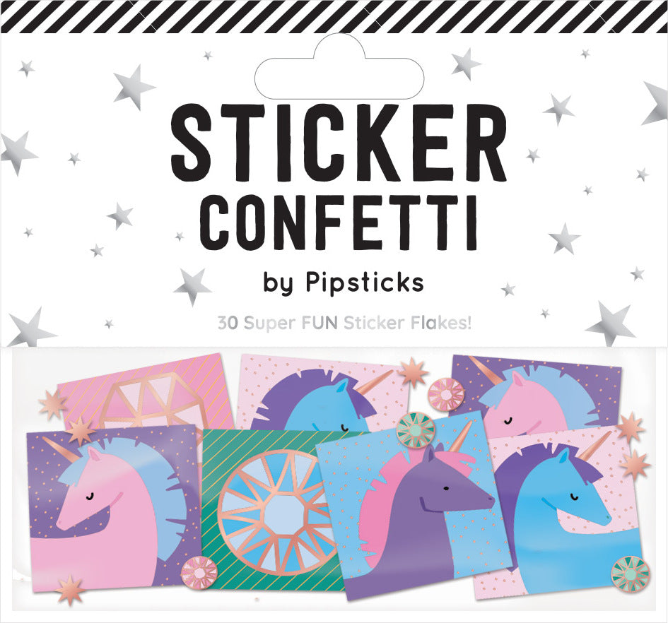 Stickers -  Sparkling Unicorns Sticker Confetti