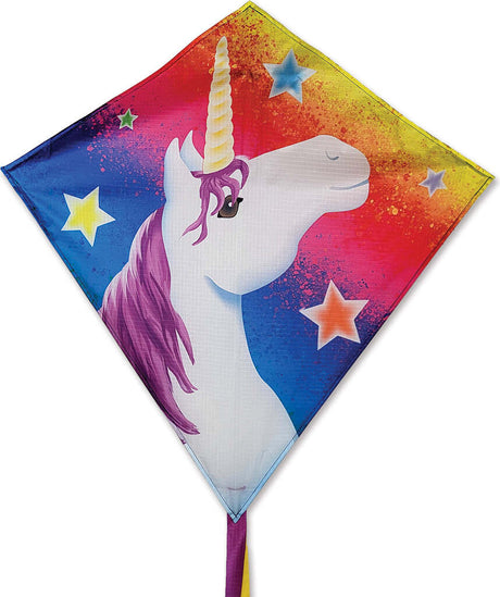 25 in. Diamond Kite - Unicorn Lucky Stars