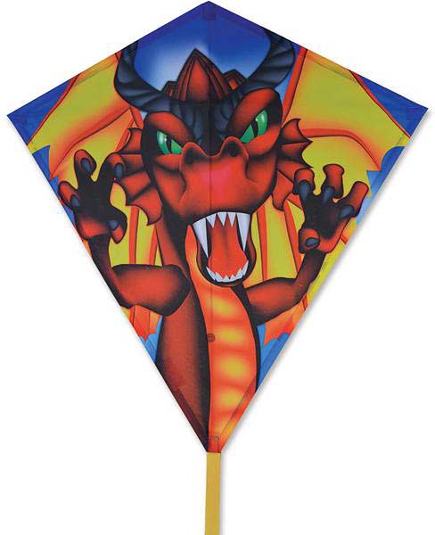 30 in. Diamond Kite - Flame Wing Dragon