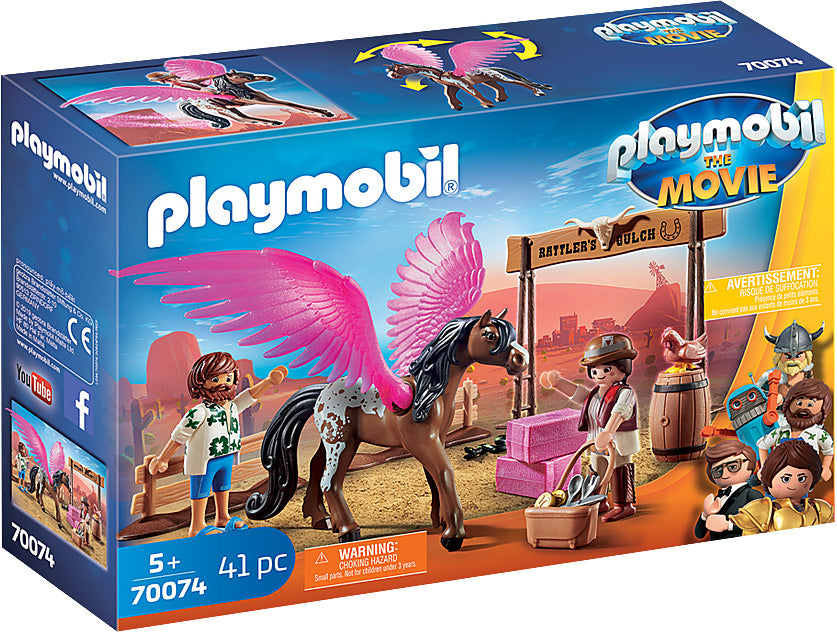 PLAYMOBIL:THE MOVIE Marla and Del with Flying Horse