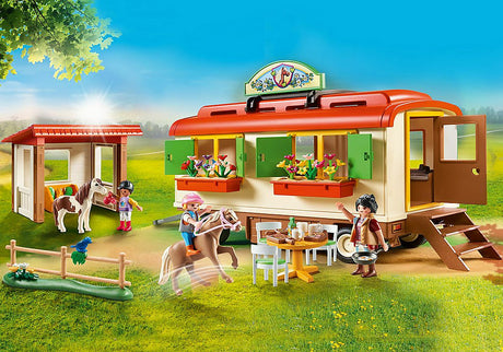 Pony Shelter with Mobile Home