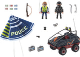 Police Parachute with Amphibious Vehicle