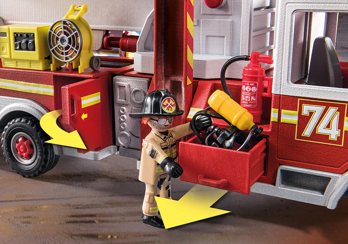 Rescue Vehicles: Fire Engine with Tower Ladder