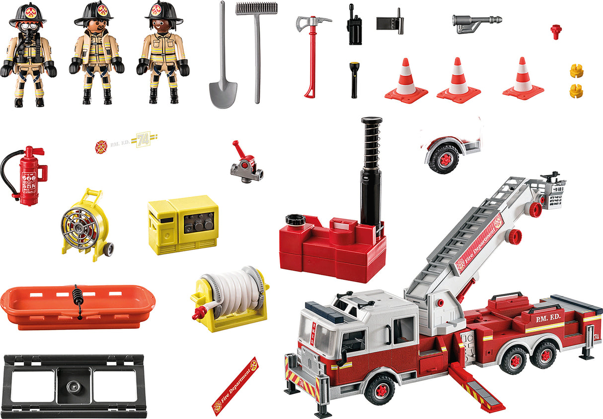 Rescue Vehicles: Fire Engine with Tower Ladder