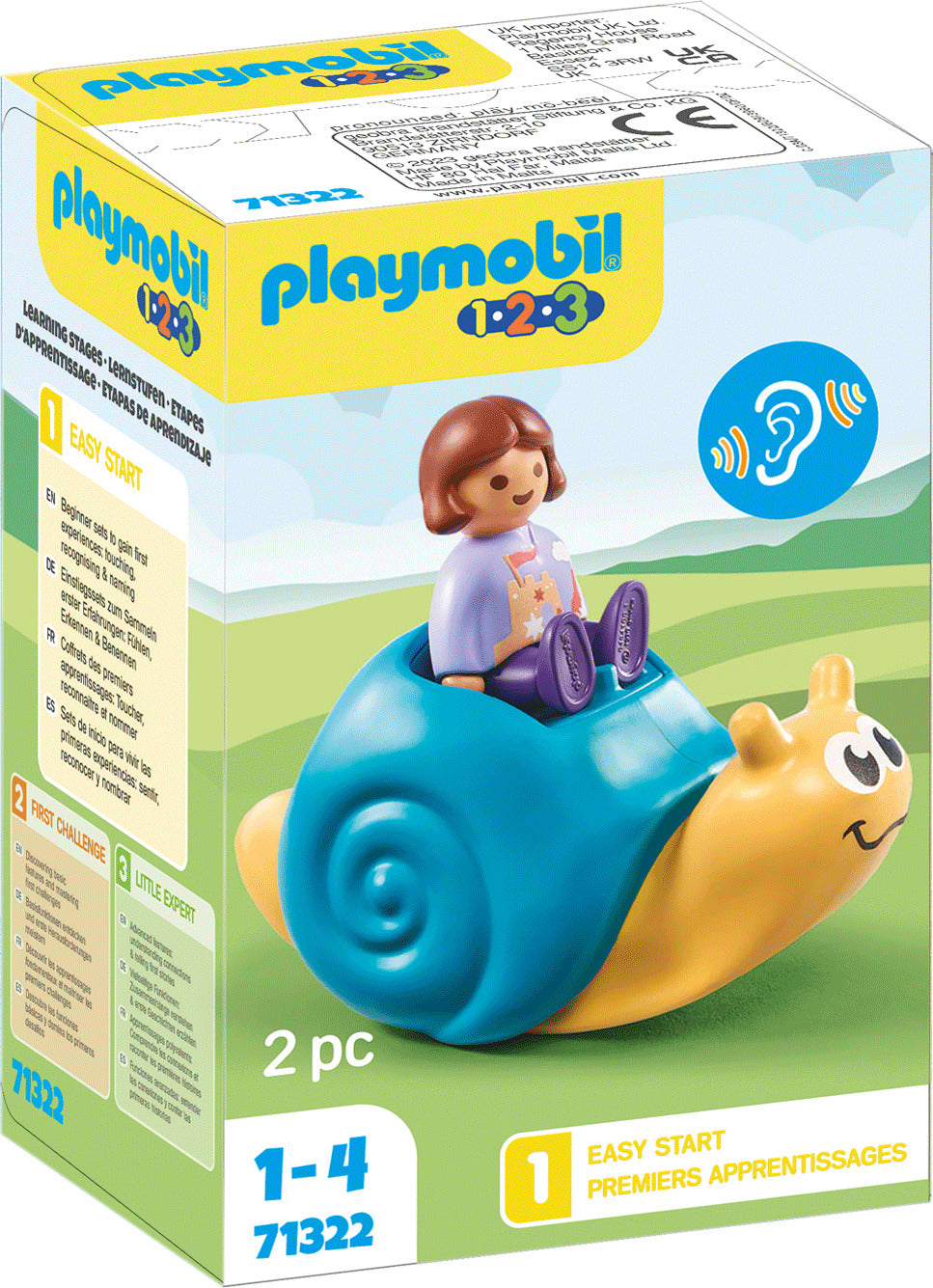 Playmobil 1.2.3: Rocking Snail with Rattle Feature