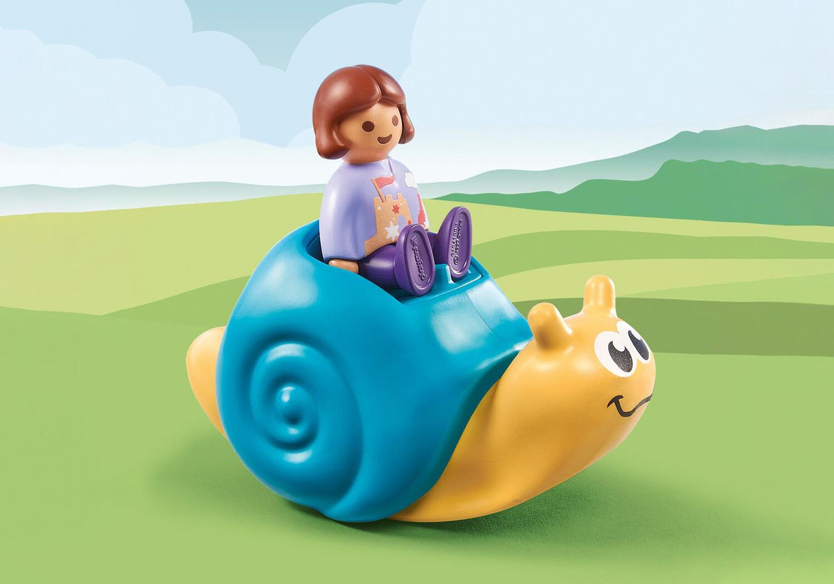 Playmobil 1.2.3: Rocking Snail with Rattle Feature