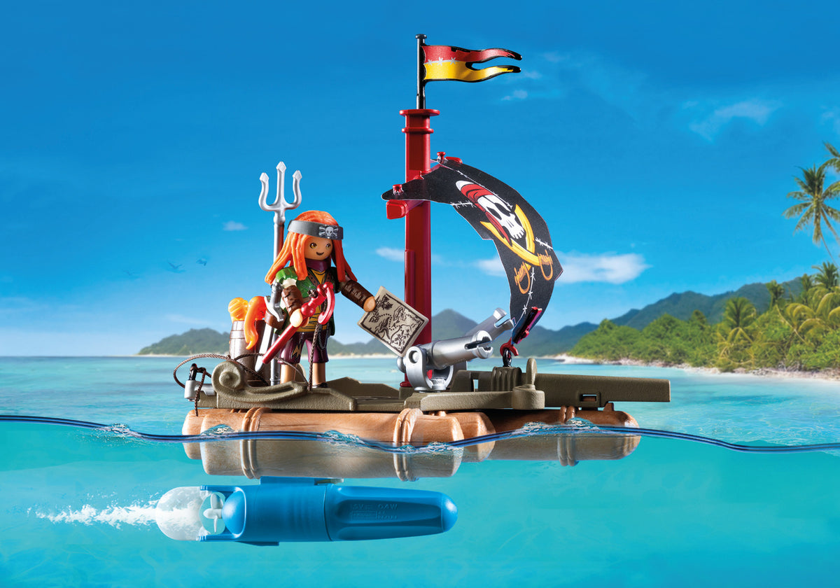 Small Raft Toy Pirate Raft with Treasure – Dancing Bear Toys