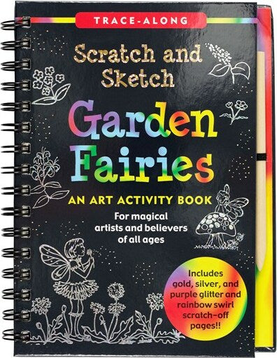 Scratch & Sketch Garden Fairies (Trace-Along)