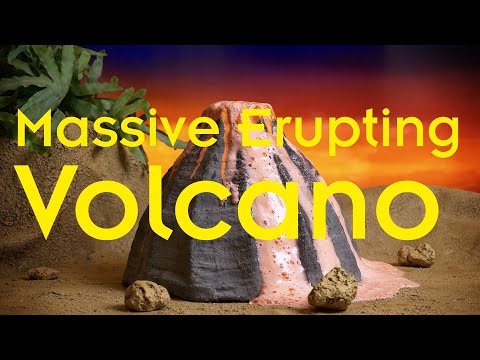 Massive Erupting Volcano