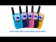 Retevis RT388 2 pcs Kids Walkie Talkies with Flashlight - Black