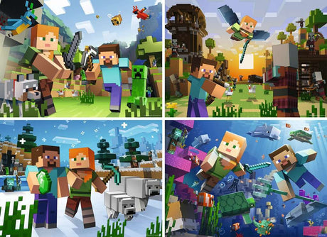 Minecraft Bumper Pack Puzzle (4x100 pc)