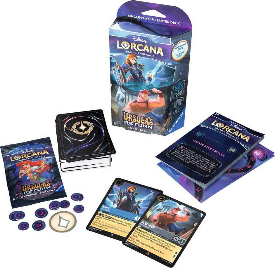Disney Lorcana: Ursula's Return TCG Starter Deck Sapphire and