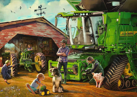 John Deere Then and Now (1000 Piece Puzzle)