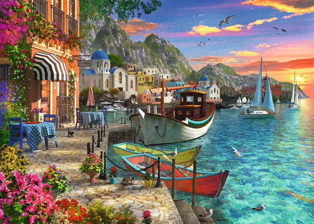 Grandiose Greece 1000 Piece Puzzle