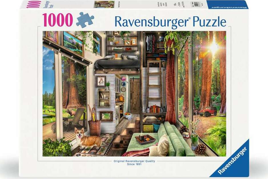 Redwood Forest Tiny House 1000 Piece Puzzle