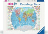 Political World Map 1000 Piece Puzzle