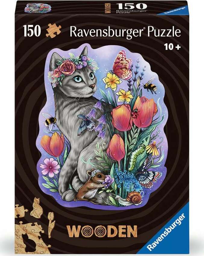 WOOD: Lovely Cat 150 Piece Puzzle