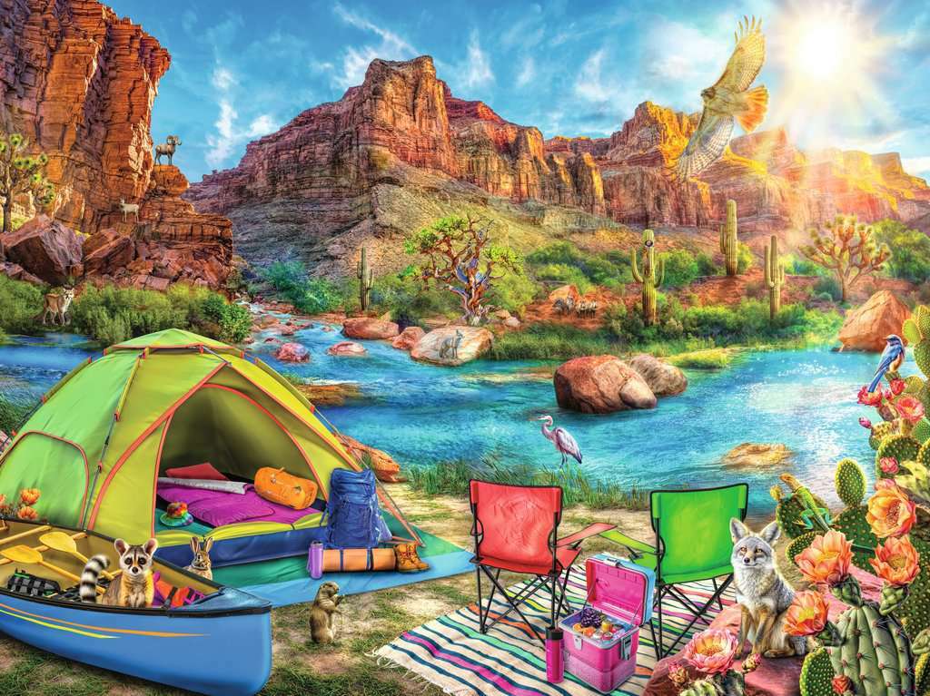 Canyon Camping 1500 Piece Puzzle