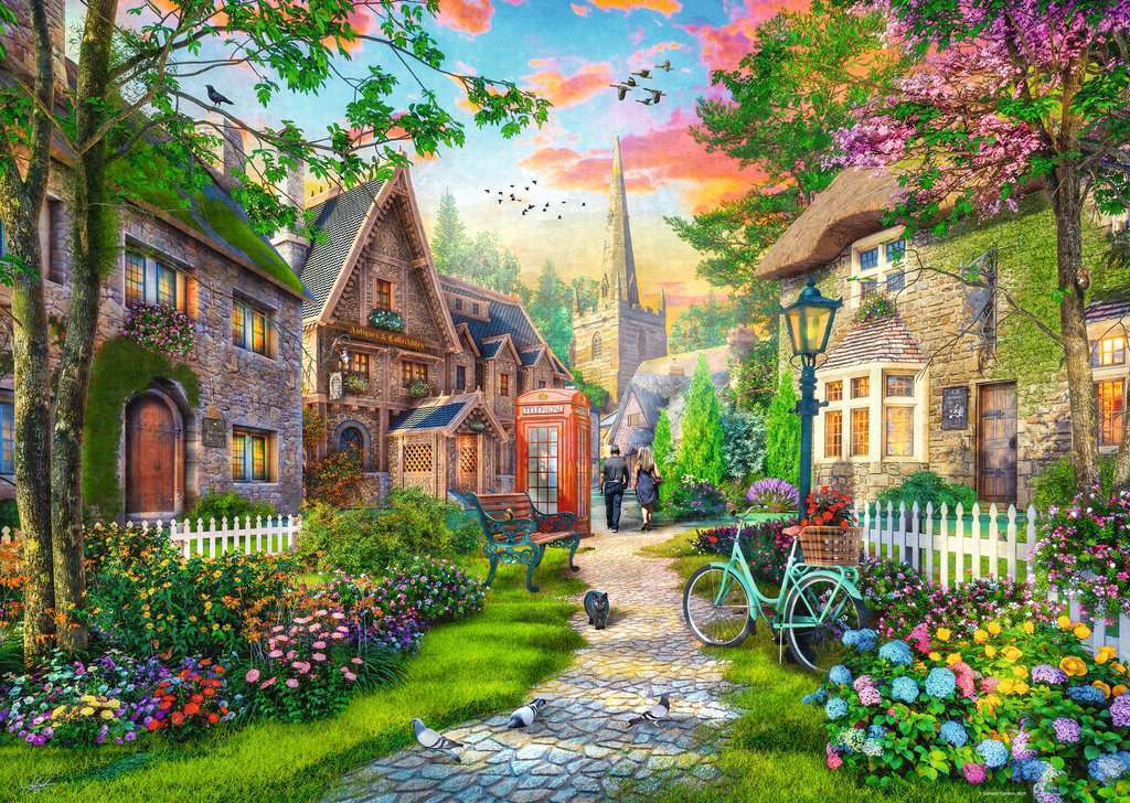 Jigsaw Puzzle Church Lane - 1000 Pieces Puzzle