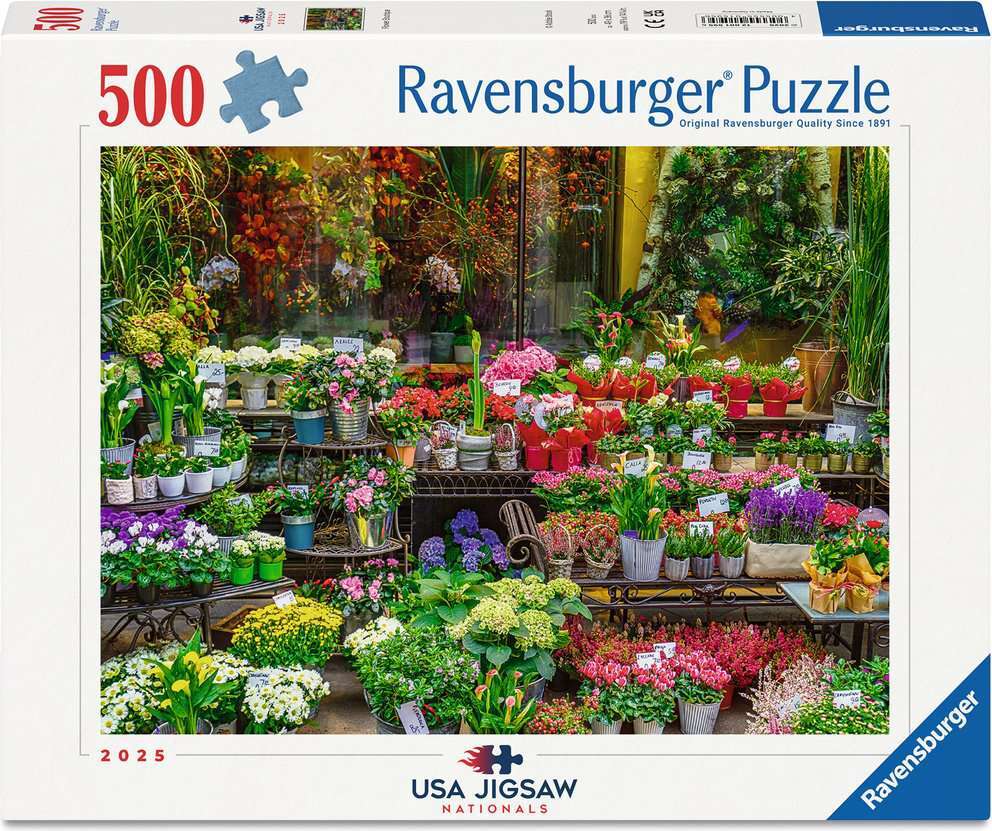 USA Jigsaw Nationals: Flower Boutique Puzzle (500 pc)