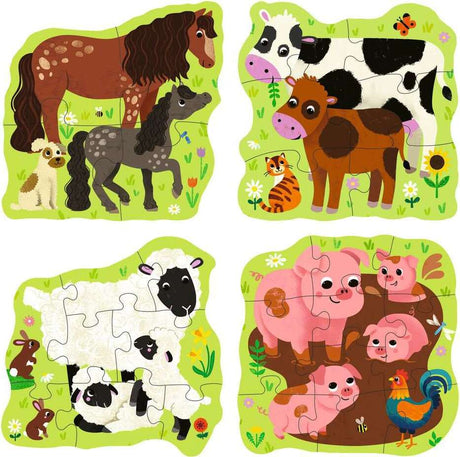Puzzle Up - Farm Animals Puzzle (4, 6, 8, 10 pc)