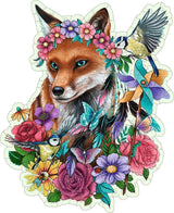 Colorful Fox Shaped (150 pc Shaped Wooden Puzzles)