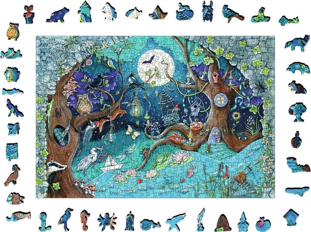 Fantasy Forest (500 pc Wooden Puzzles)