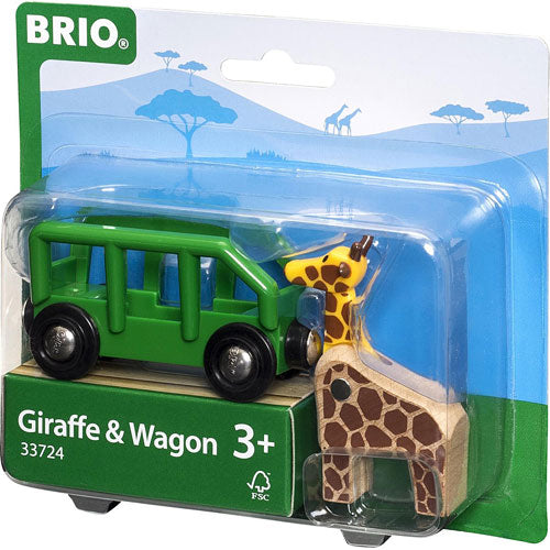 Giraffe and Wagon