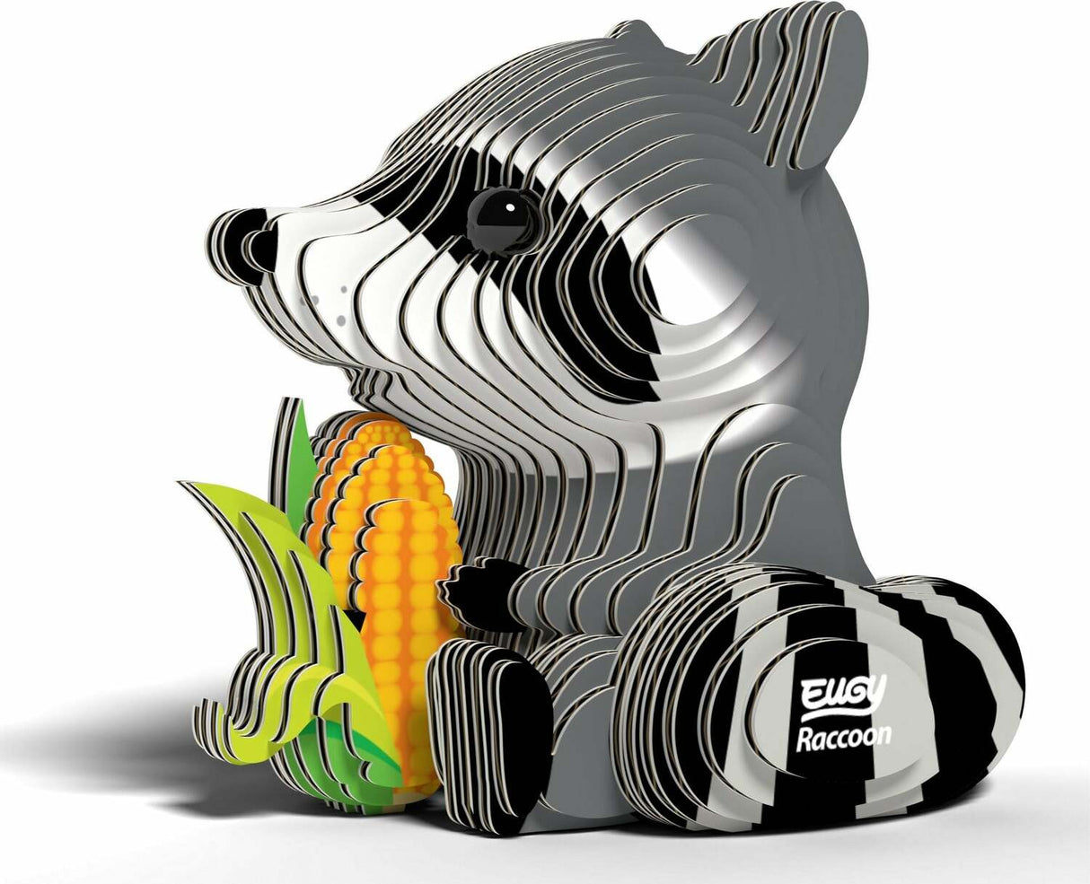 EUGY Raccoon 3D Puzzle