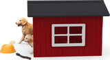 schleich FARM WORLD Dog Kennel with Golden Retriever