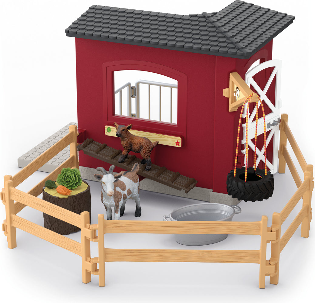 schleich FARM WORLD Goat stable