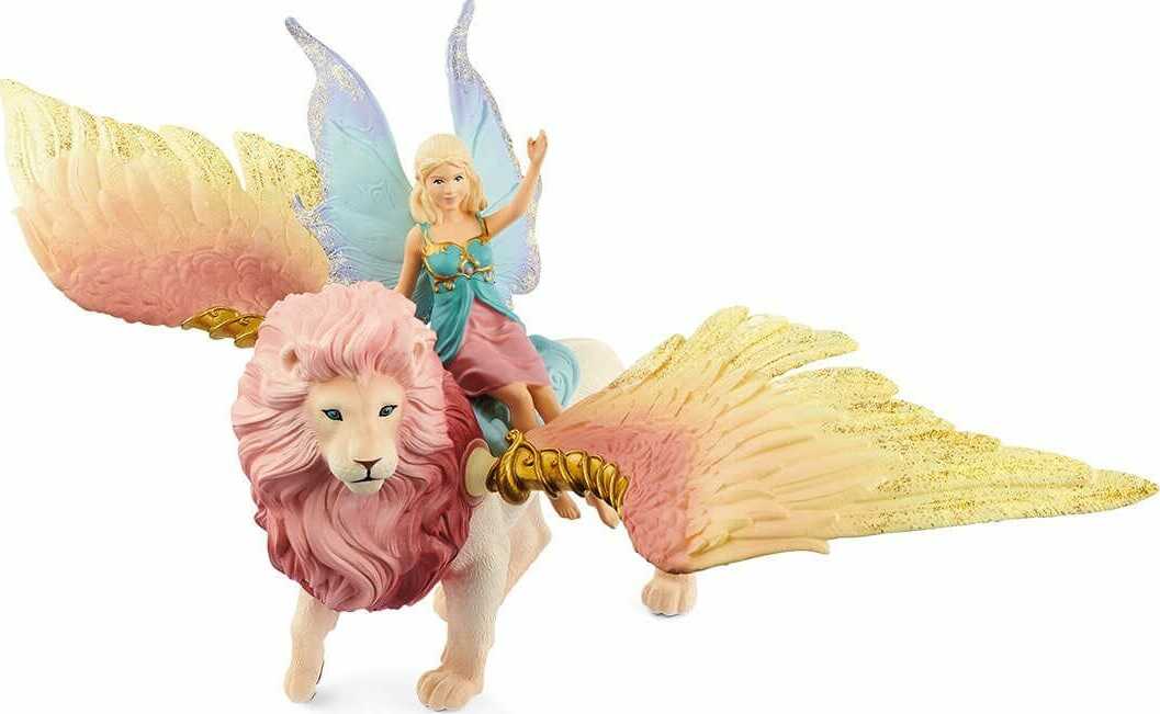 Fairy in Flight on Winged Lion