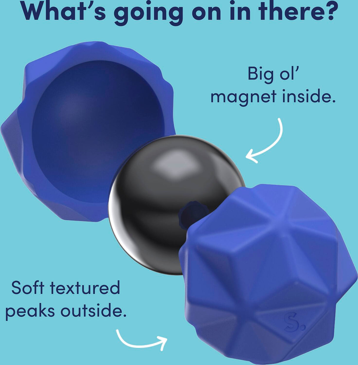 Odds Silicone Fidget Magnets Blue Peaks