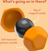 Odds Silicone Fidget Magnets Orange Planes