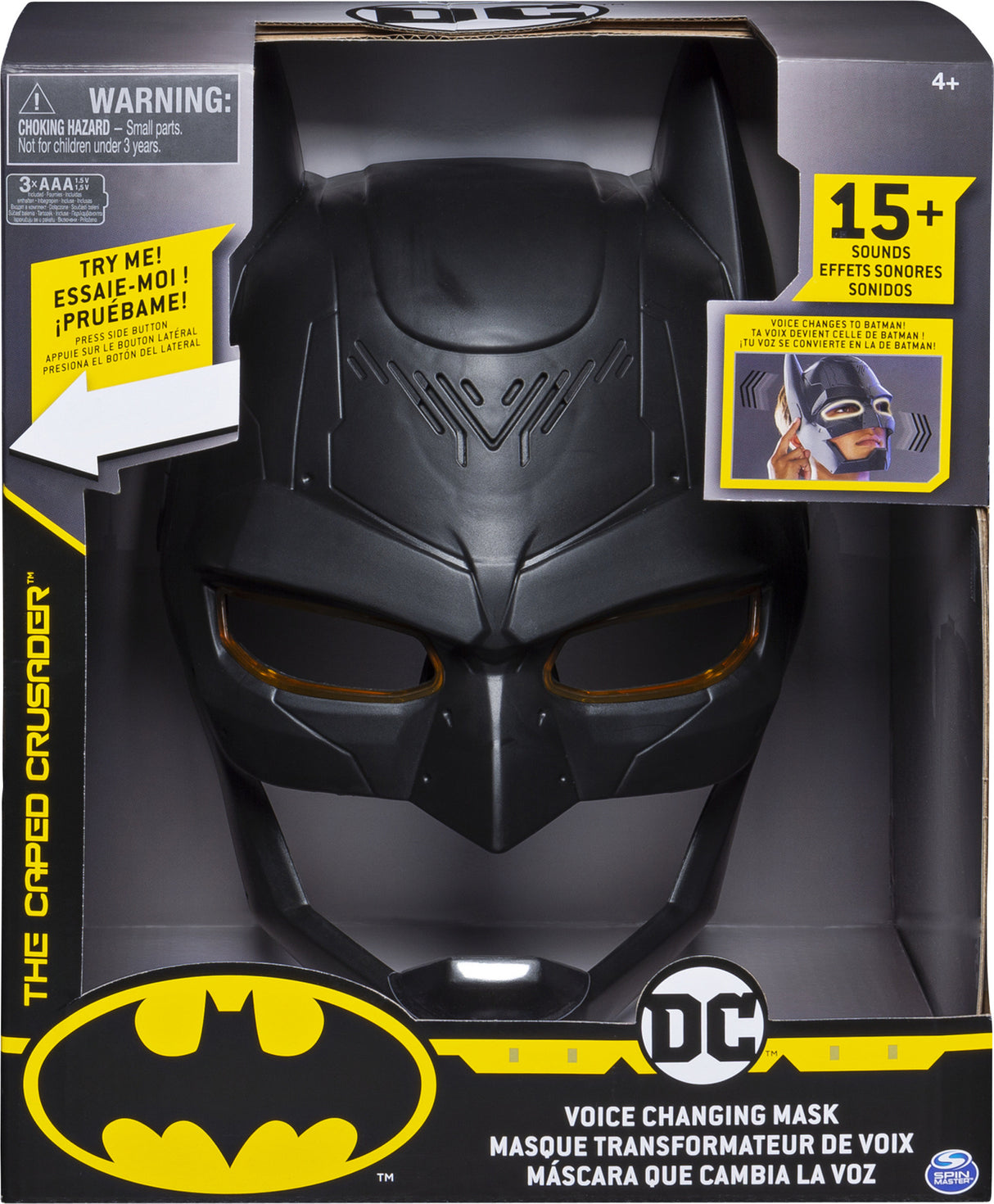 DC Comics BATMAN, Voice Changing Mask with Over 15 Sounds, for Kids Aged 4 and Up