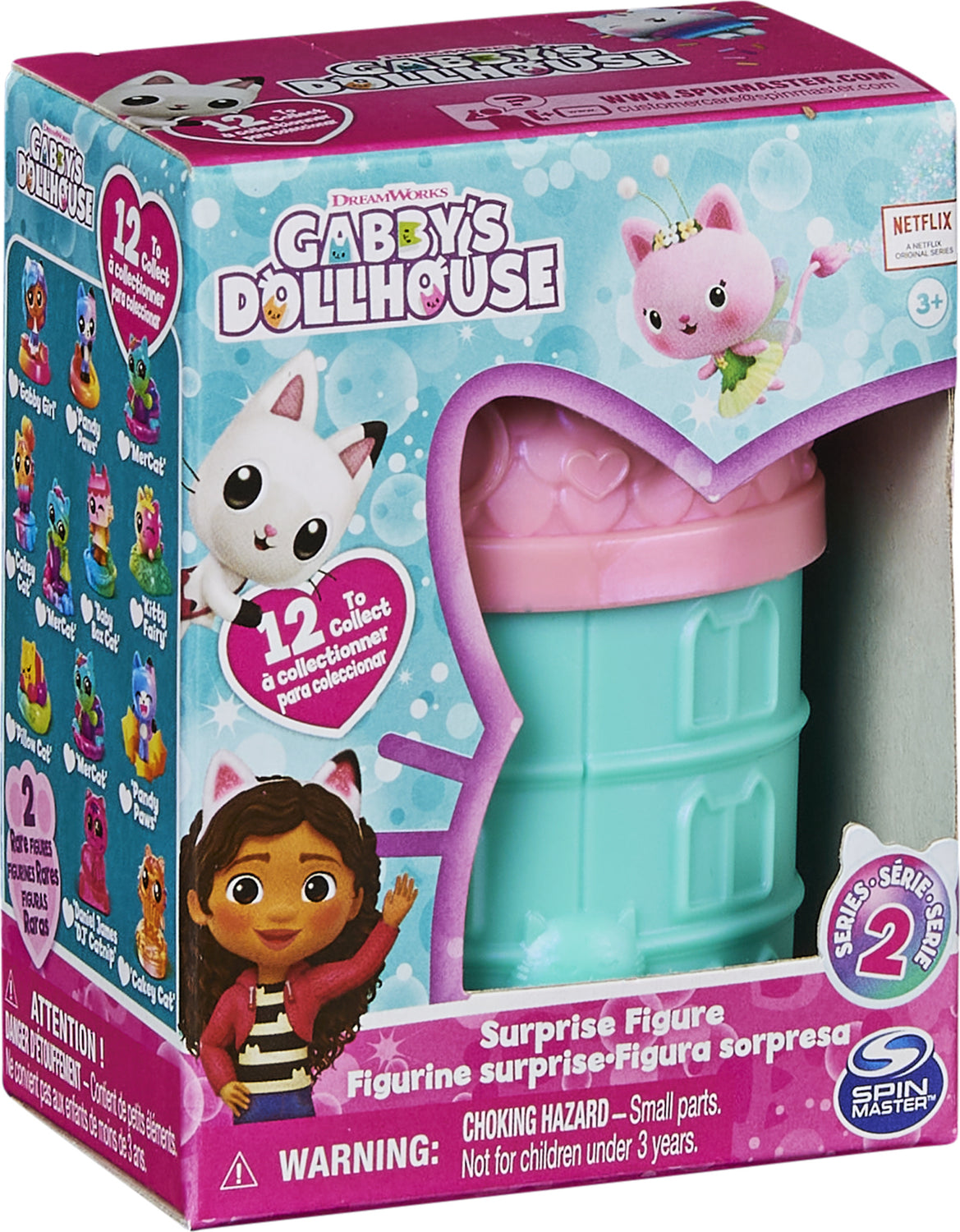 Gabby's Dollhouse Surprise Blind Mini Figure and Accessory Stand (Style May Vary), Kids Toys for Ages 3 and up